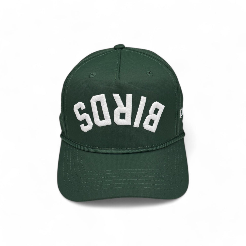 BIRDS - Upside Down Hunter Green Rope Hat