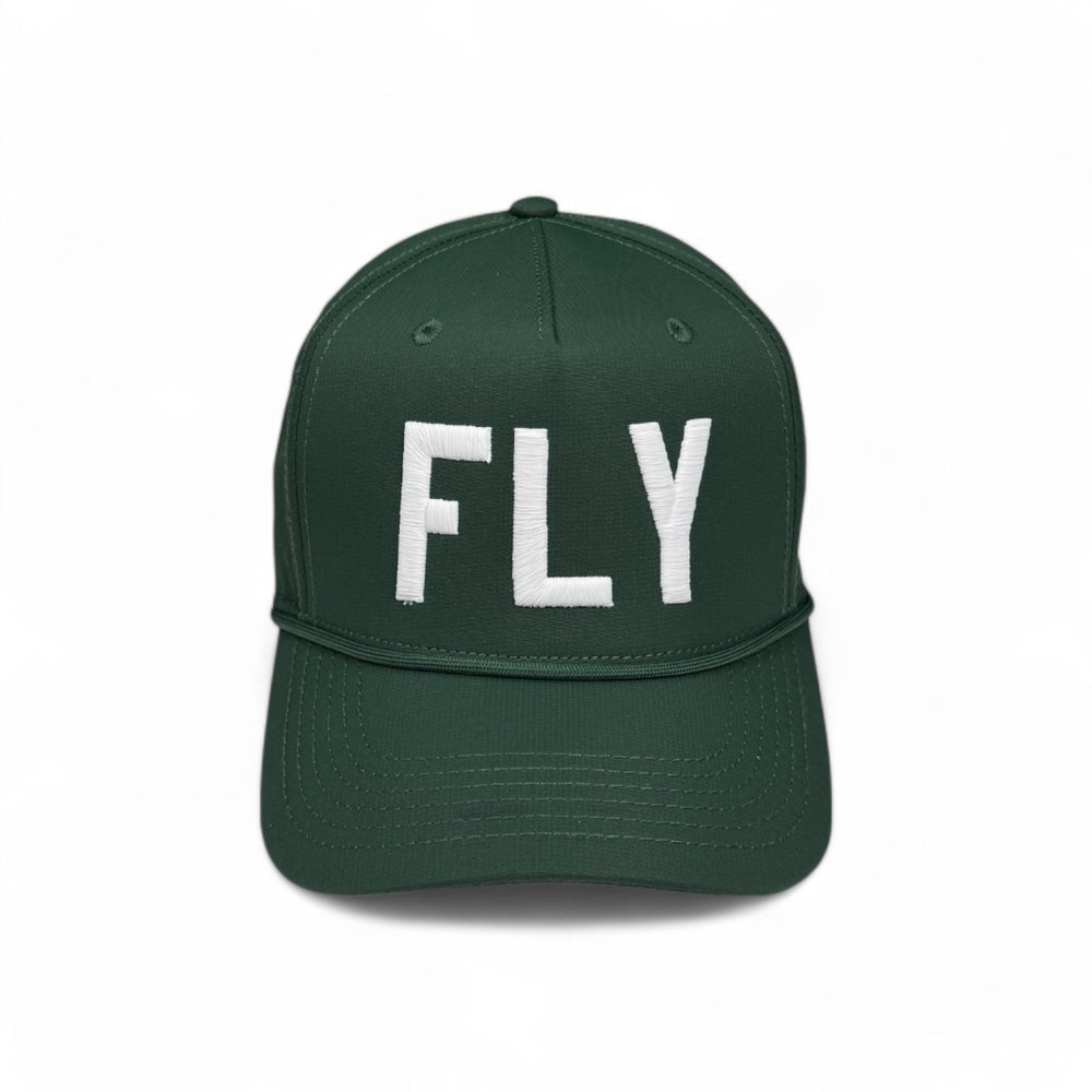 FLY -  Hunter Green Rope Hat