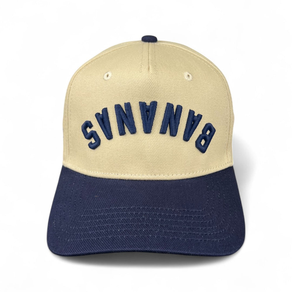 BANANAS - Navy & Cream Vintage Two-Tone Hat