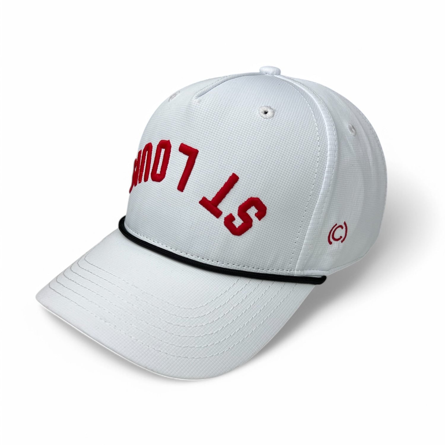 ST LOUIS - Upside Down White Rope Hat