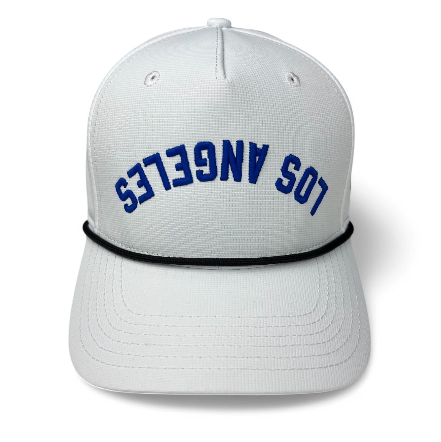 LOS ANGELES - Upside Down White Rope Hat