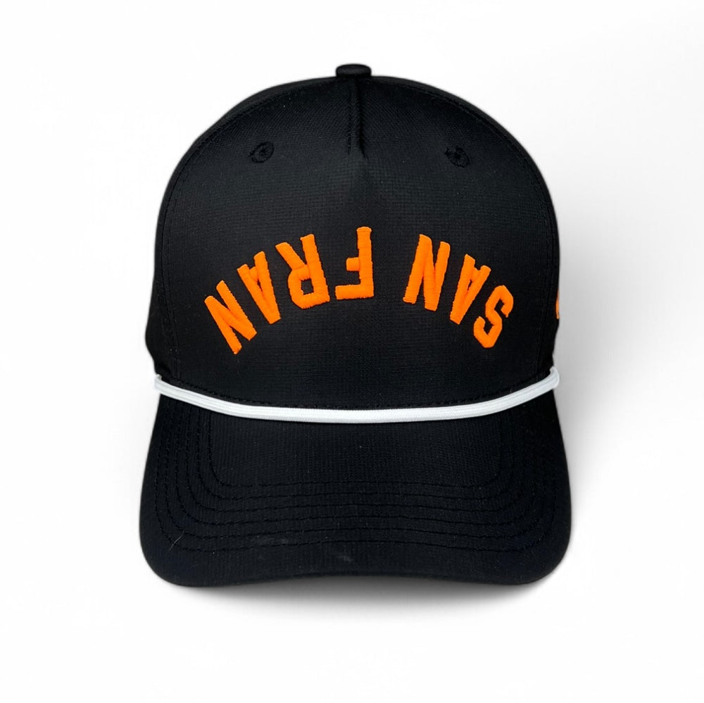 SAN FRAN - Upside Down Black Rope Hat