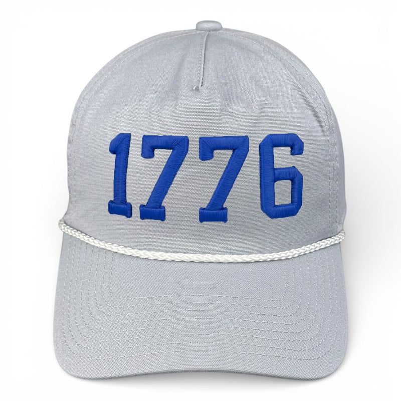 1776 Hat - Mist Grey (White Rope) Relaxed Rope