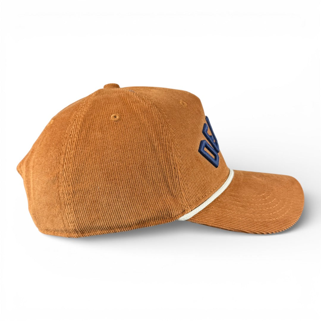 DENVER - Right Side Up Camel Roped Micro-Corduroy Hat