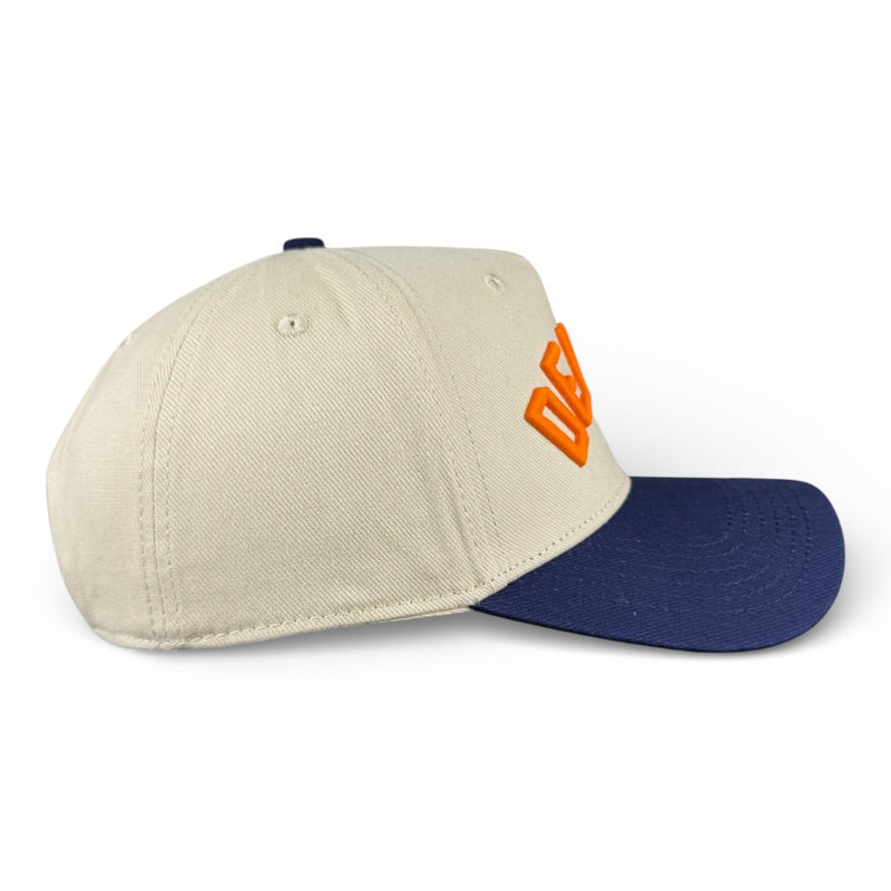 DENVER - Right Side Up Navy and Cream Vintage Two Tone Hat