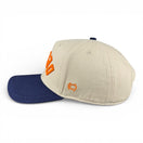 DENVER - Upside Down Navy and Cream Vintage Two Tone Hat