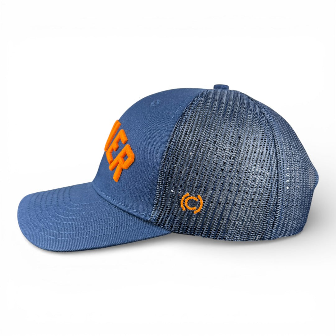 DENVER - Right Side Up Navy Trucker Hat