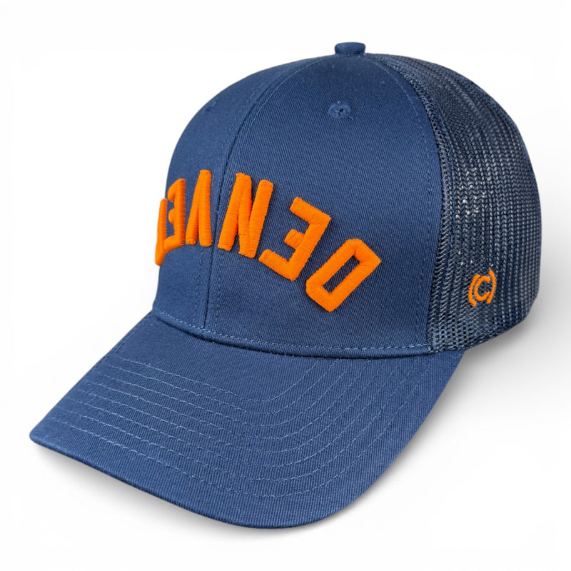 DENVER - Upside Down Navy Trucker Hat