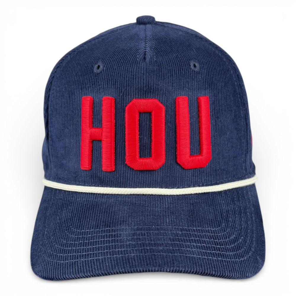 HOUSTON - Right Side Up Navy Roped Micro-Corduroy Hat