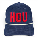 HOUSTON - Right Side Up Navy Roped Micro-Corduroy Hat