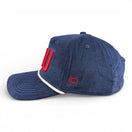 HOUSTON - Right Side Up Navy Roped Micro-Corduroy Hat