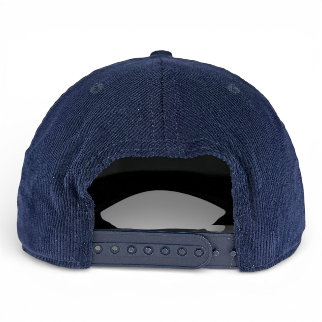 HOUSTON - Right Side Up Navy Roped Micro-Corduroy Hat