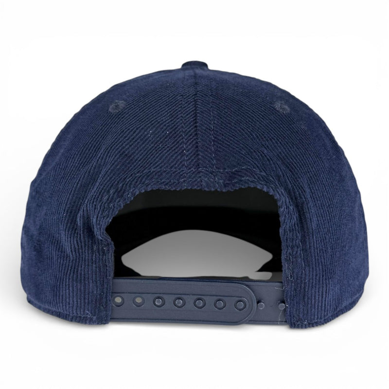 HOUSTON - Upside Down Navy Roped Micro-Corduroy Hat