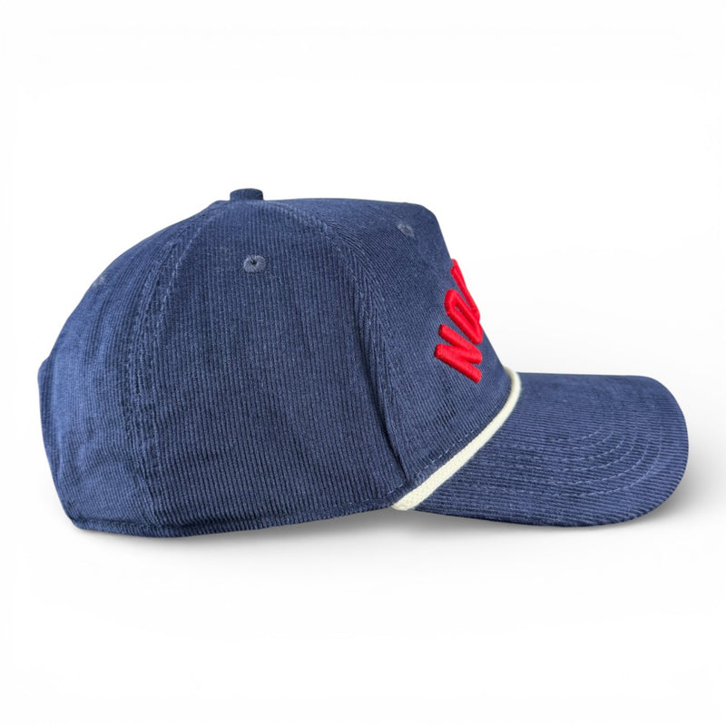 HOUSTON - Upside Down Navy Roped Micro-Corduroy Hat