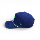 12 -  Navy Roped Micro-Corduroy Hat