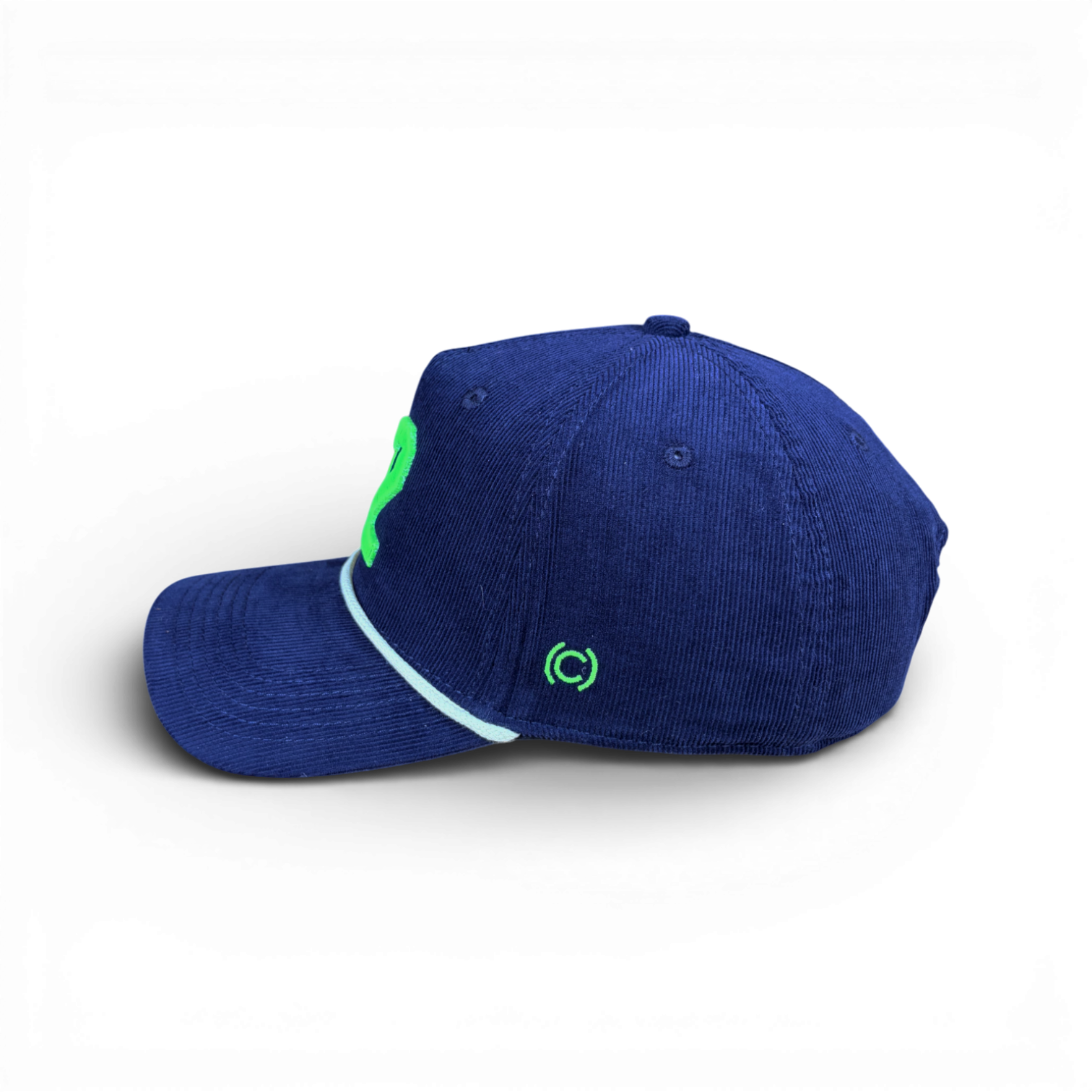 12 -  Navy Roped Micro-Corduroy Hat