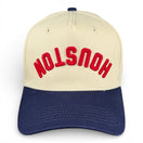 HOUSTON - Upside Down Navy and Cream Vintage Two Tone Hat