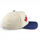 HOUSTON - Upside Down Navy and Cream Vintage Two Tone Hat