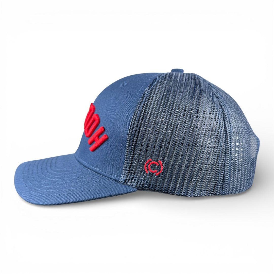 HOUSTON - Upside Down Navy Trucker Hat
