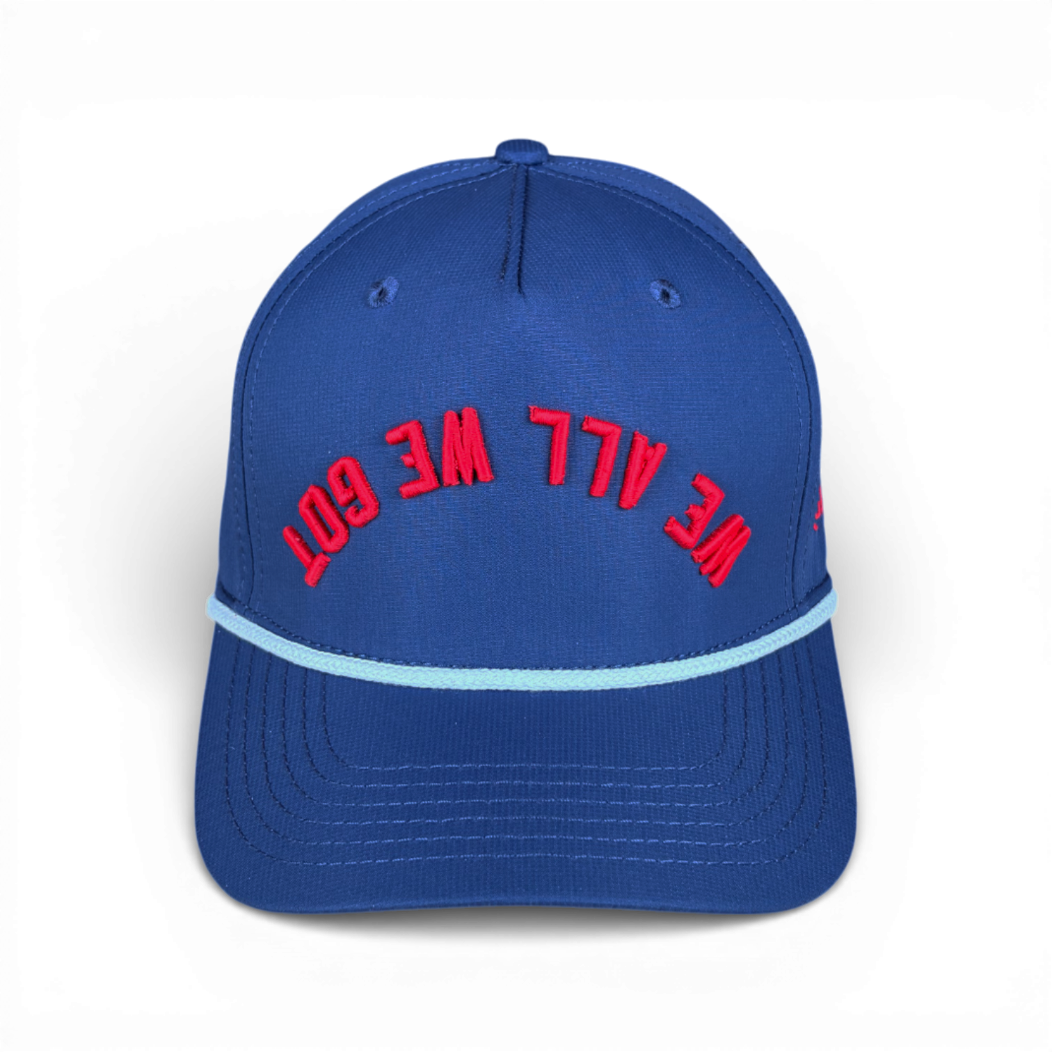 WE ALL WE GOT - Upside Down Dark Blue Rope Hat