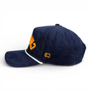 CHICAGO - Upside Down Navy Roped Micro-Corduroy Hat