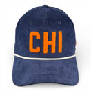 CHICAGO - Right Side Up Navy Roped Micro-Corduroy Hat