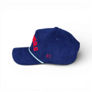 WARRIORS - Right Side Up Navy Roped Micro-Corduroy Hat