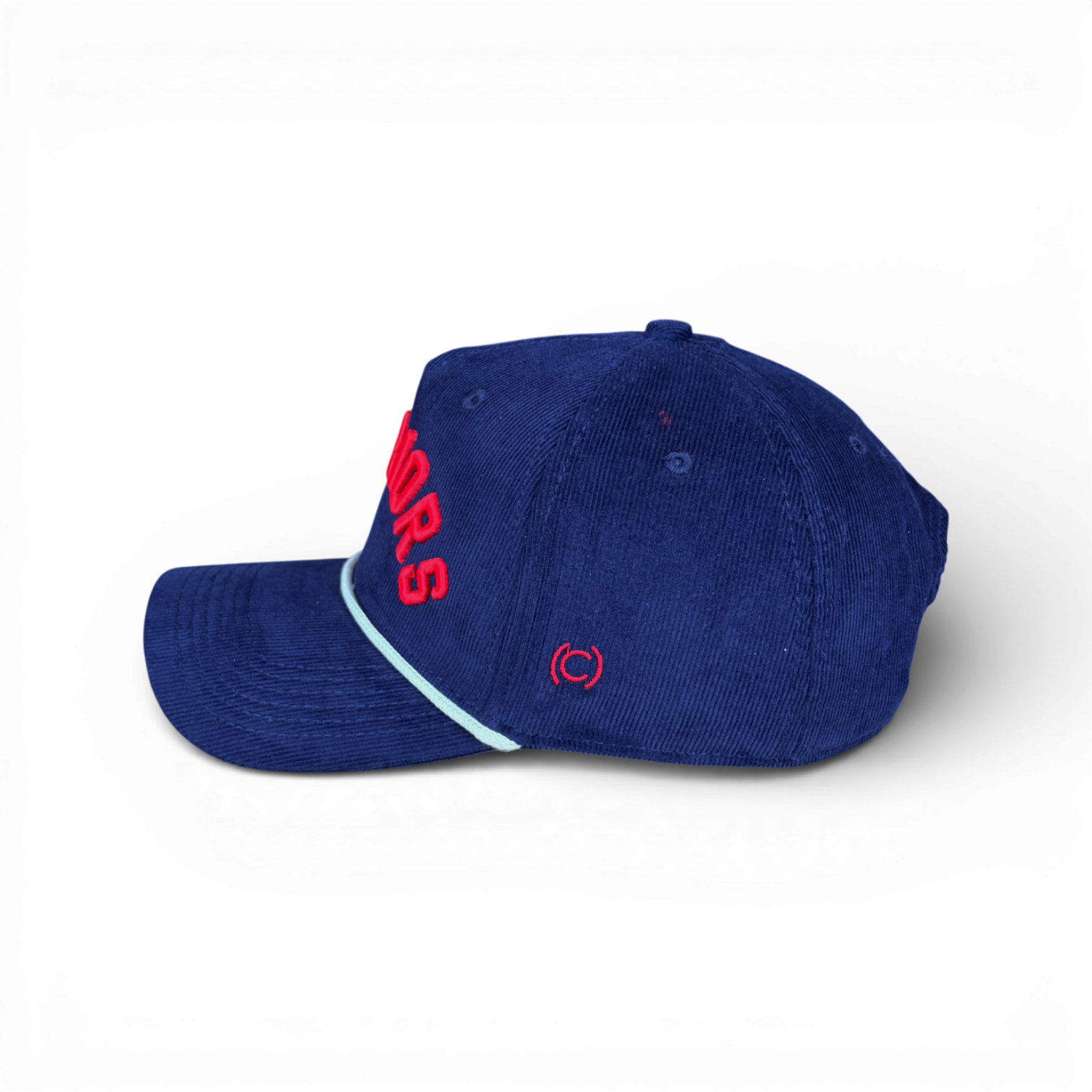WARRIORS - Right Side Up Navy Roped Micro-Corduroy Hat