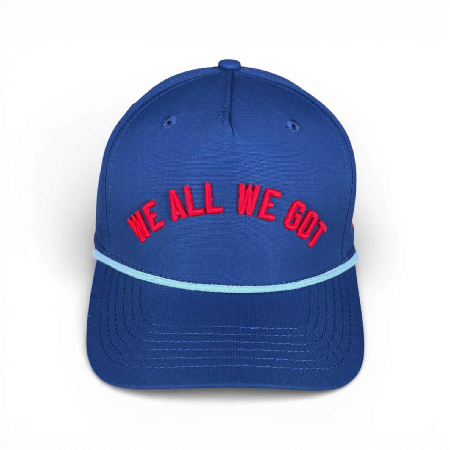 WE ALL WE GOT - Right Side Up Dark Blue Rope Hat