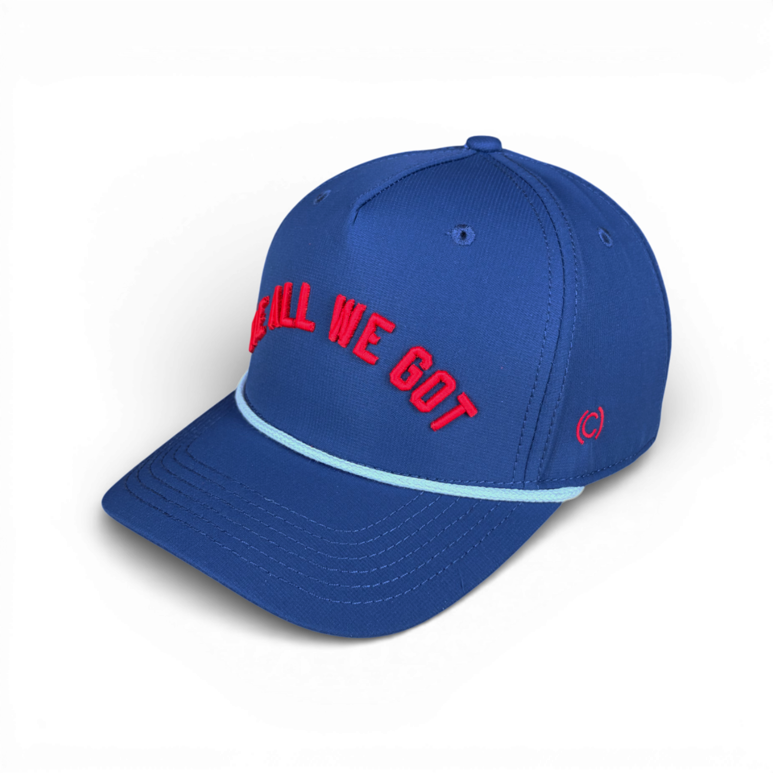 WE ALL WE GOT - Right Side Up Dark Blue Rope Hat