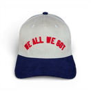 WE ALL WE GOT - Right Side Up Navy & Cream Corduroy Bill Hat