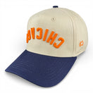 CHICAGO - Upside Down Navy and Cream Vintage Two Tone Hat