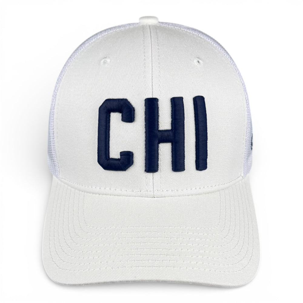 CHICAGO - Right Side Up White Trucker Hat