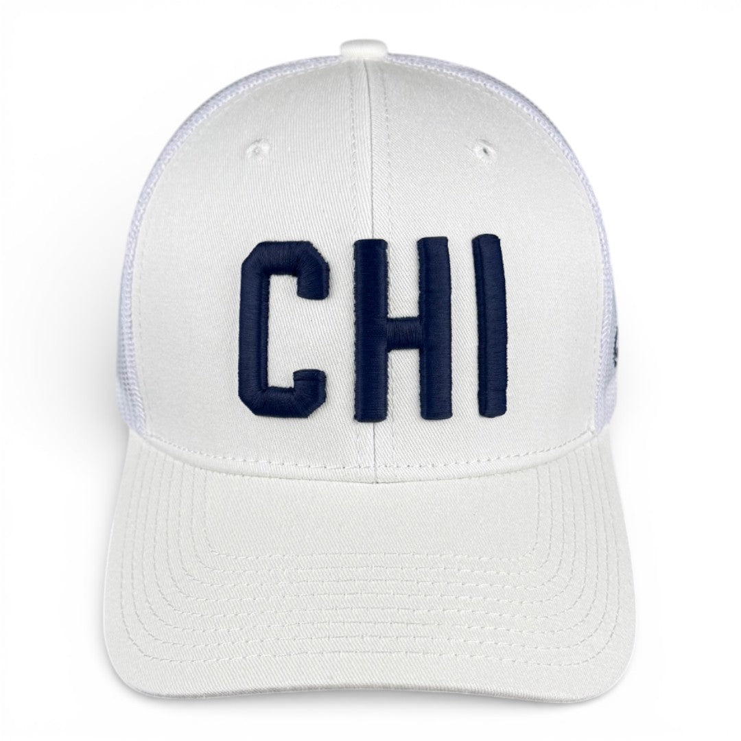 CHICAGO - Right Side Up White Trucker Hat