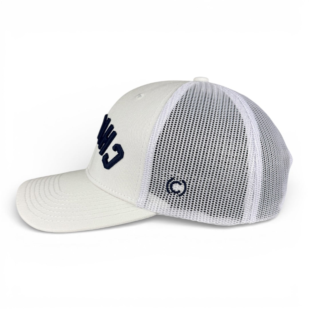 CHICAGO - Upside Down White Trucker Hat