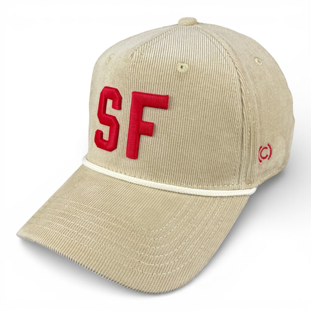 SAN FRANCISCO - Right Side Up Sand Roped Micro-Corduroy Hat