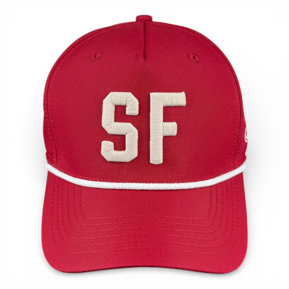 SAN FRANCISCO - Right Side Up Crimson Rope Hat