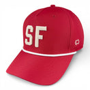 SAN FRANCISCO - Right Side Up Crimson Rope Hat