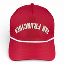 SAN FRANCISCO - Upside Down Crimson Rope Hat