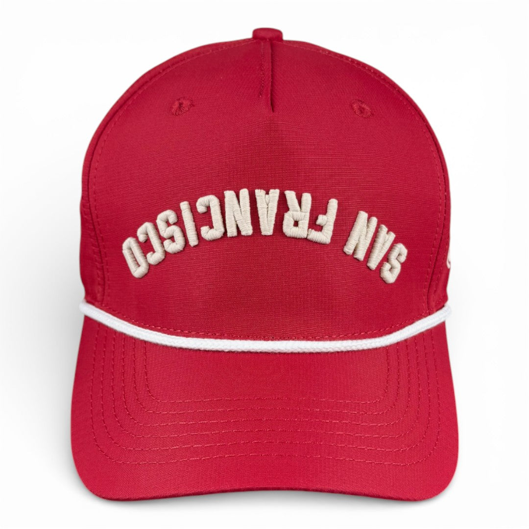 SAN FRANCISCO - Upside Down Crimson Rope Hat
