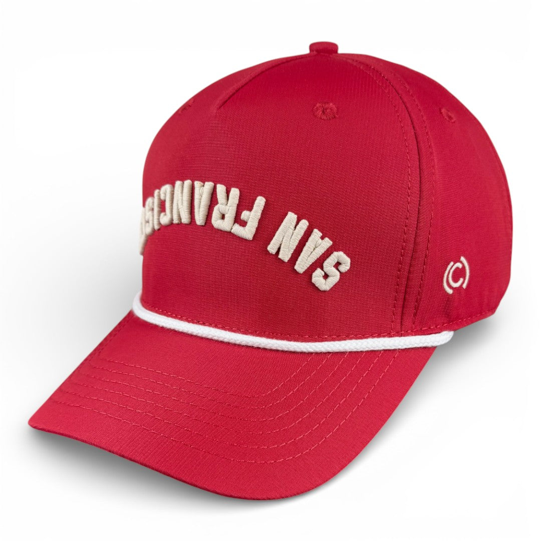 SAN FRANCISCO - Upside Down Crimson Rope Hat