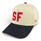 SAN FRANCISCO - Right Side Up Black and Cream Vintage Two Tone Hat