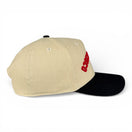 SAN FRANCISCO - Upside Down Black and Cream Vintage Two Tone Hat
