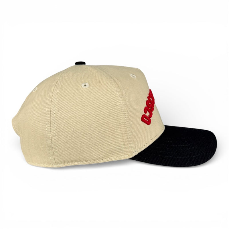 SAN FRANCISCO - Upside Down Black and Cream Vintage Two Tone Hat