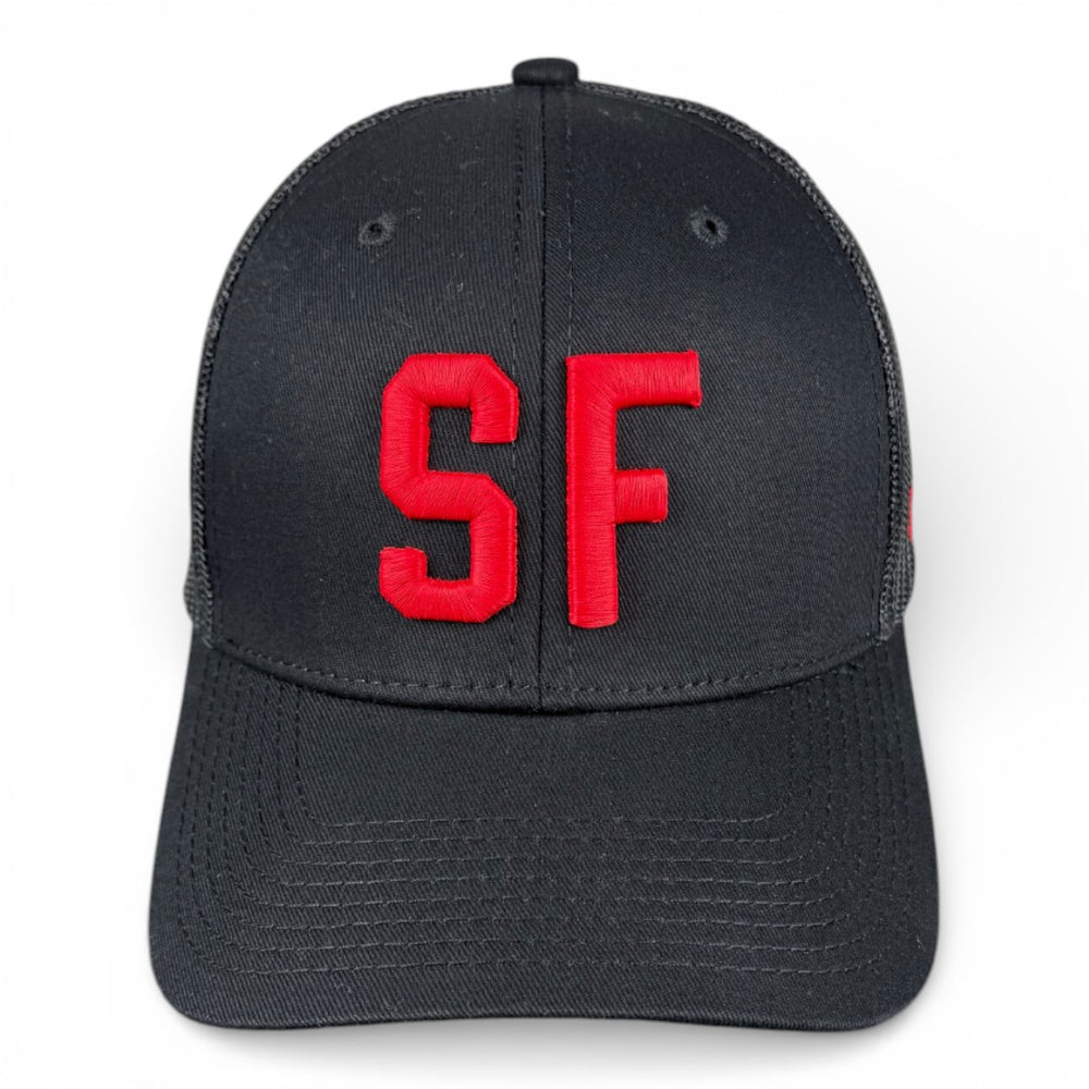 SAN FRANCISCO - Right Side Up Black Trucker Hat