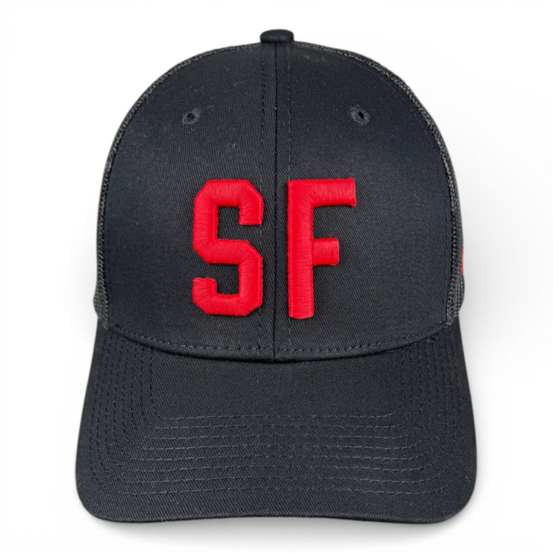 SAN FRANCISCO - Right Side Up Black Trucker Hat