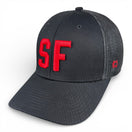 SAN FRANCISCO - Right Side Up Black Trucker Hat