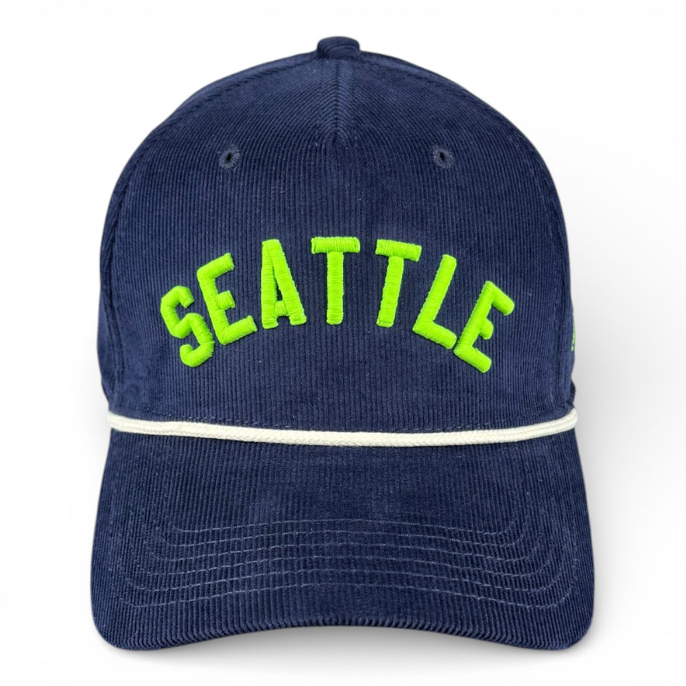 SEATTLE - Right Side Up Navy Roped Micro-Corduroy Hat