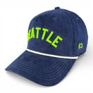 SEATTLE - Right Side Up Navy Roped Micro-Corduroy Hat