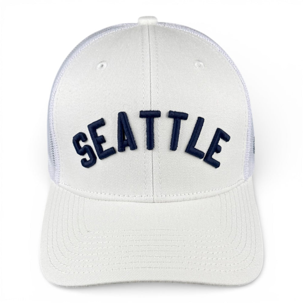 SEATTLE - Right Side Up White Trucker Hat